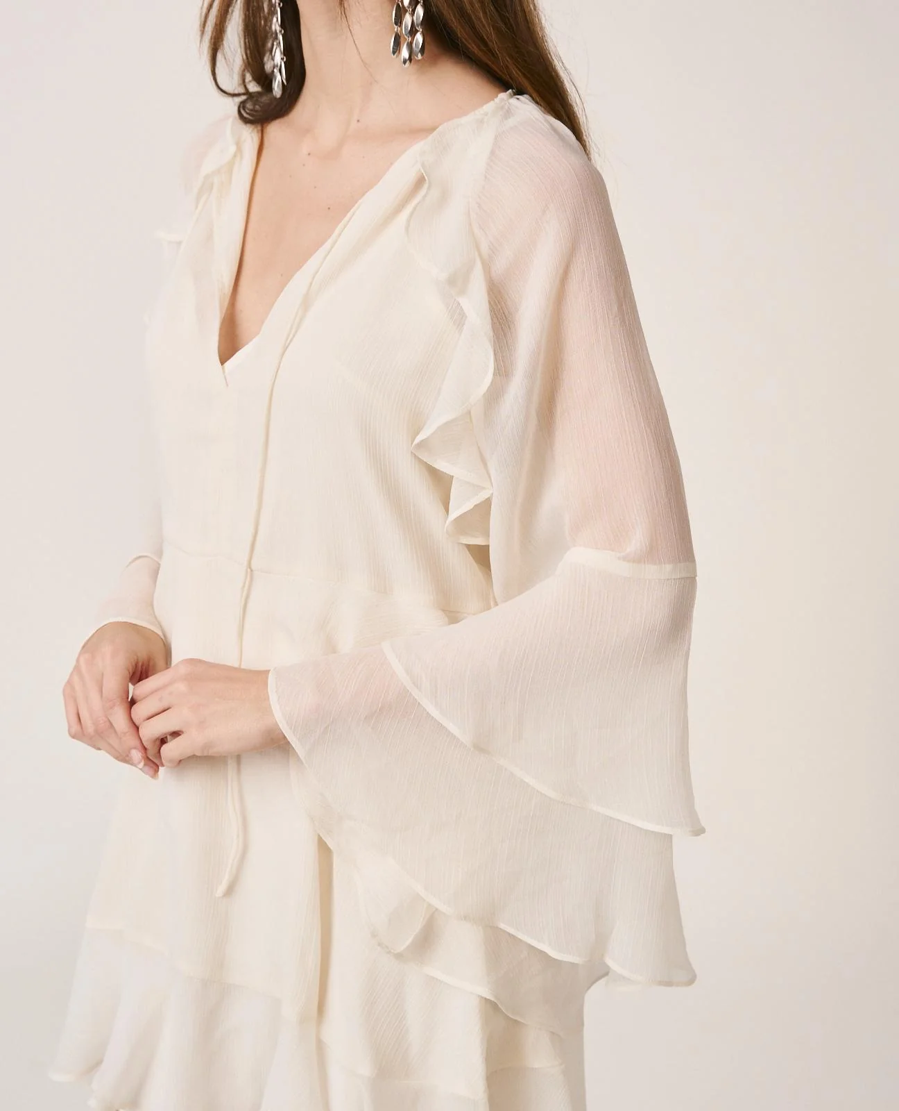 VESTIDO MANGA ACAMPANADA - Image 8