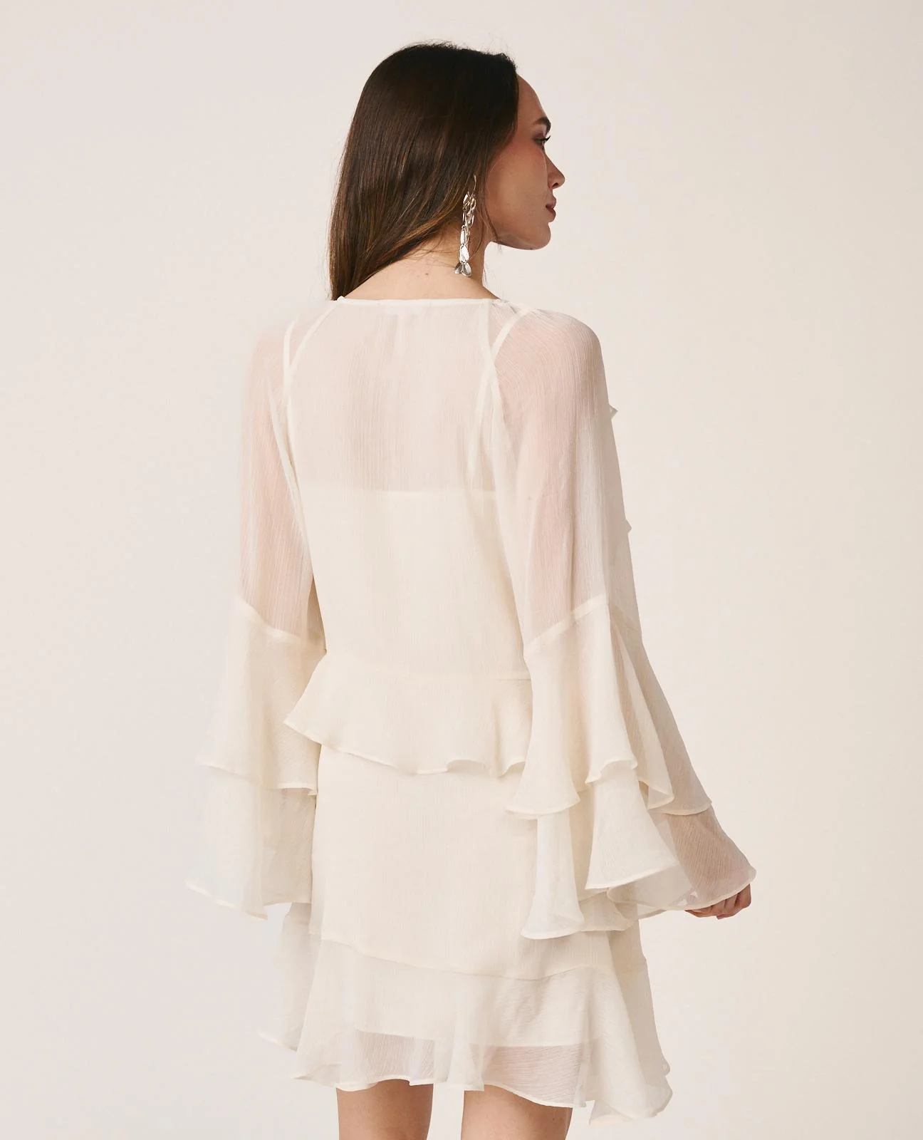 VESTIDO MANGA ACAMPANADA - Image 9