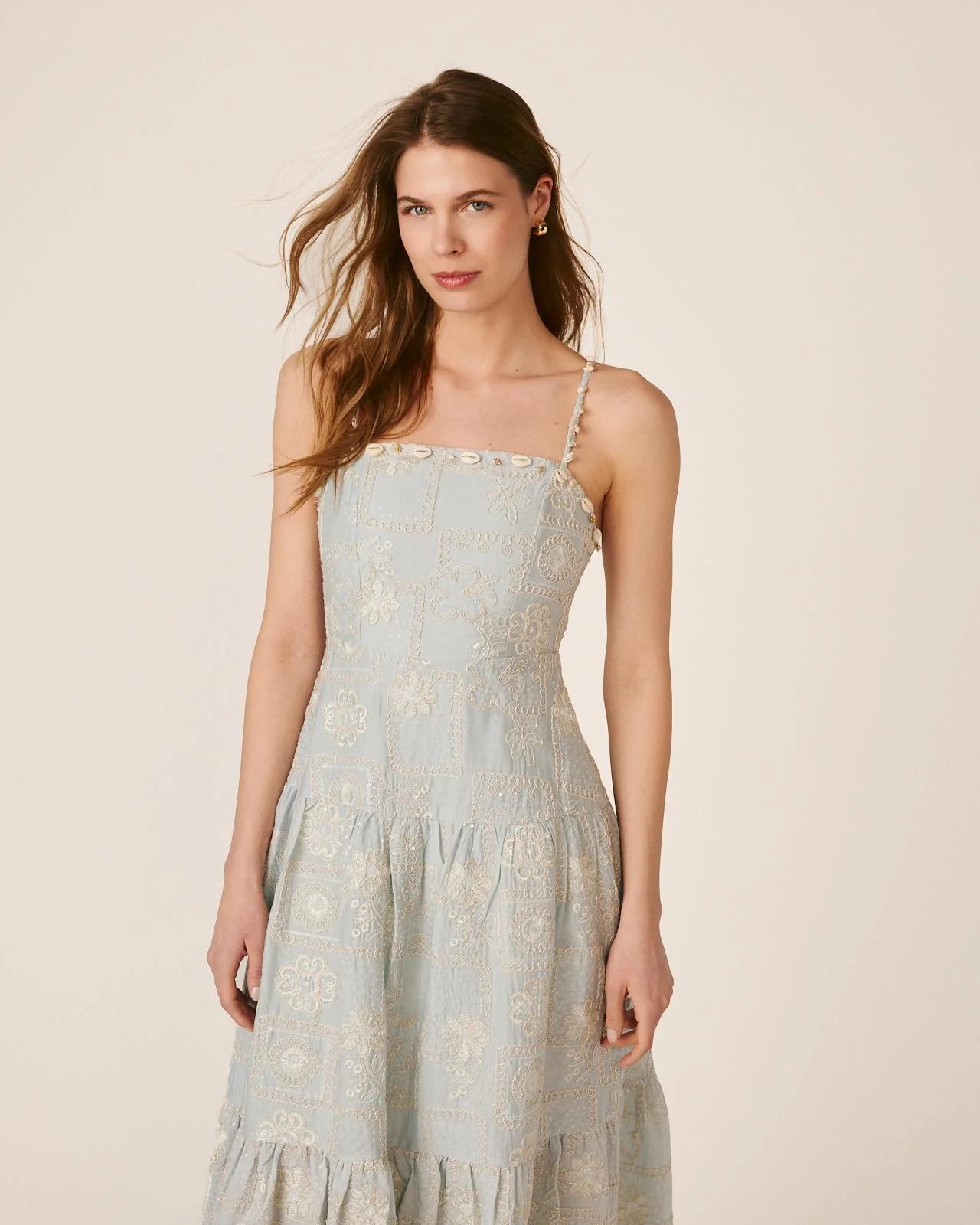 VESTIDO MIDI BORDADO - Image 2
