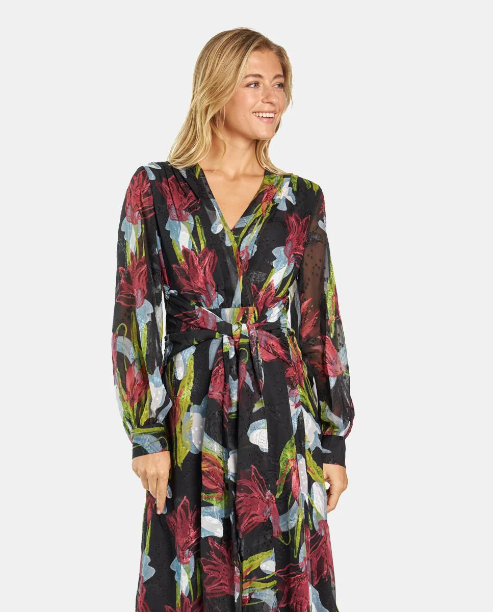 VESTIDO MIDI ESTAMPADO FLORAL - Image 2