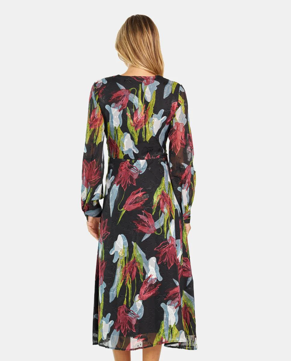 VESTIDO MIDI ESTAMPADO FLORAL - Image 6