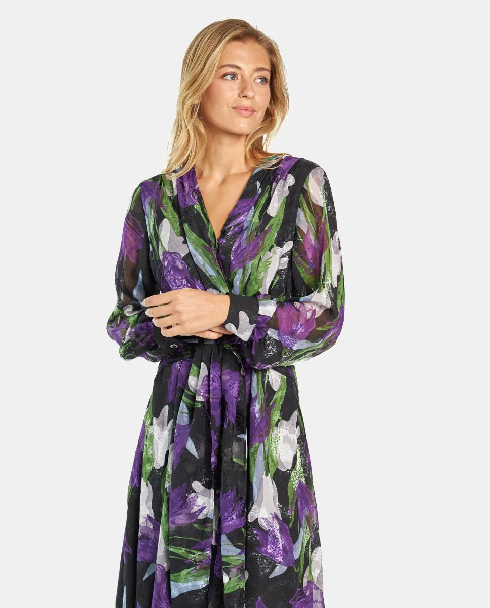 VESTIDO MIDI ESTAMPADO FLORAL - Image 2