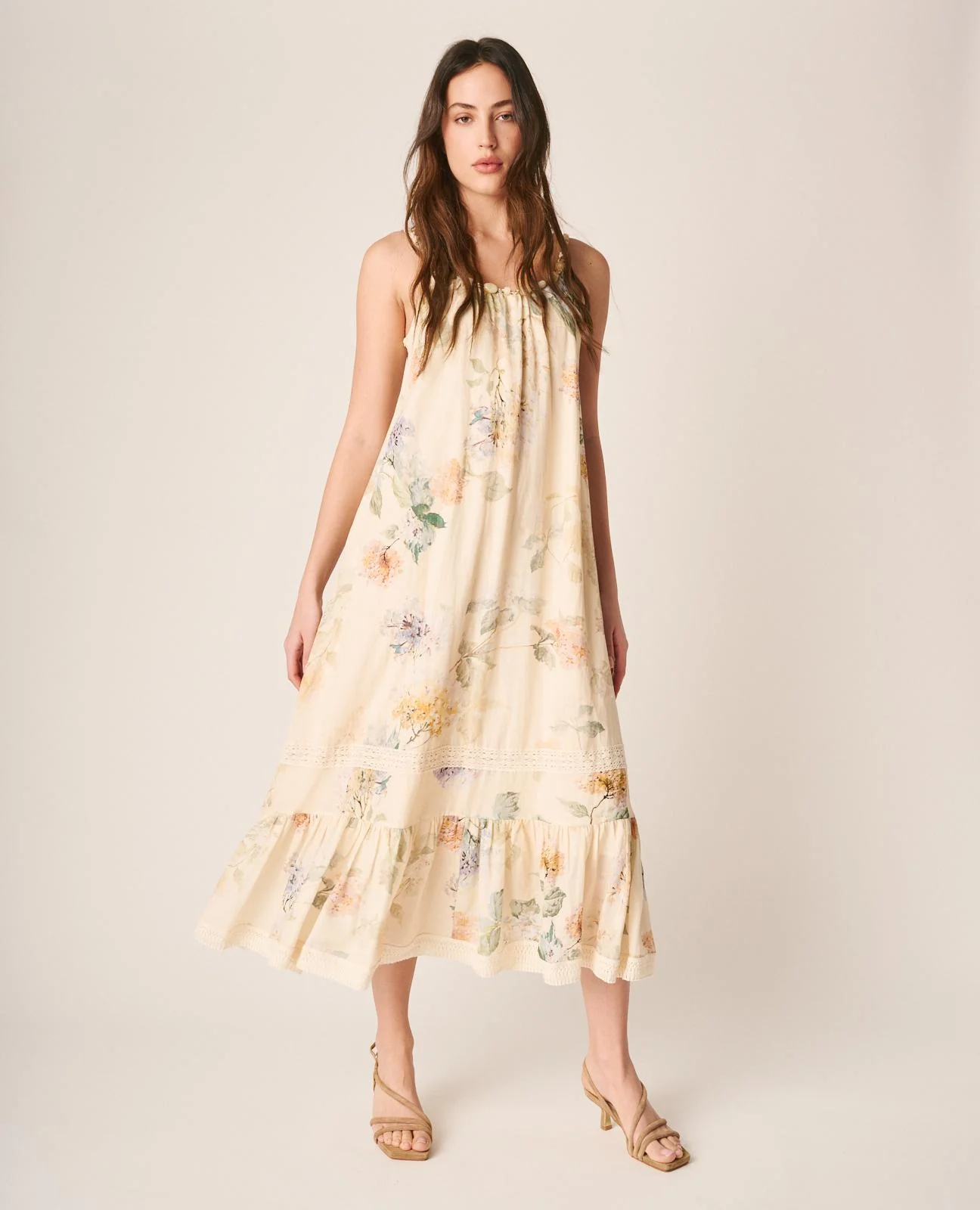 VESTIDO MIDI FLORAL