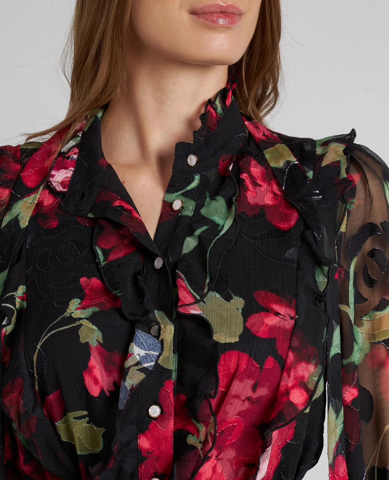 VESTIDO MIDI FLORES - Image 4