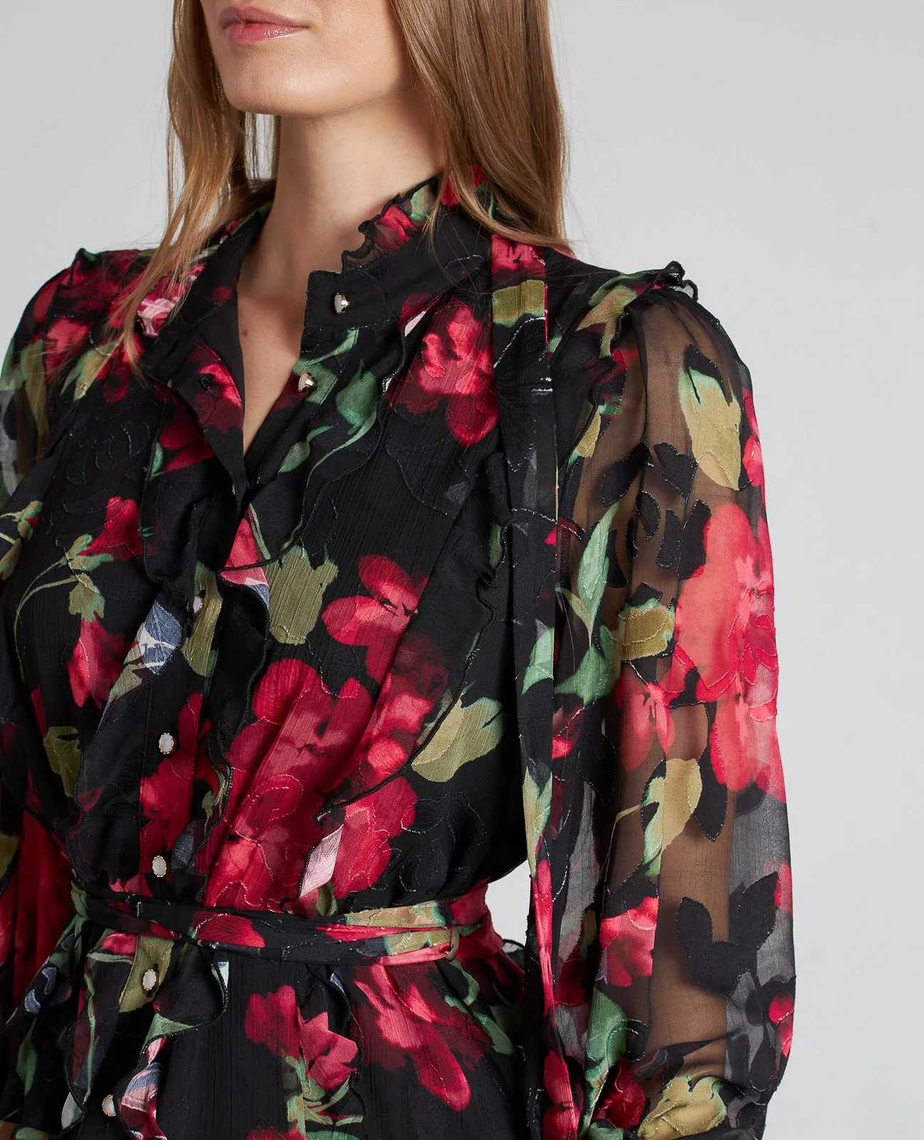 VESTIDO MIDI FLORES - Image 5