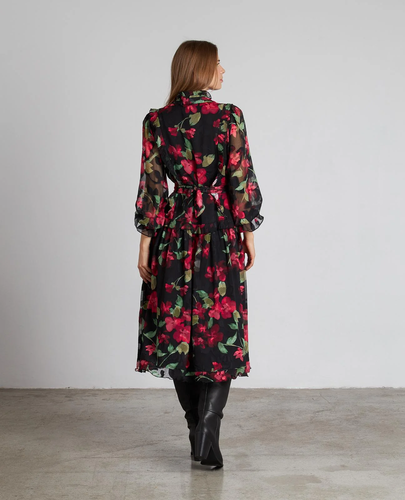 VESTIDO MIDI FLORES - Image 7