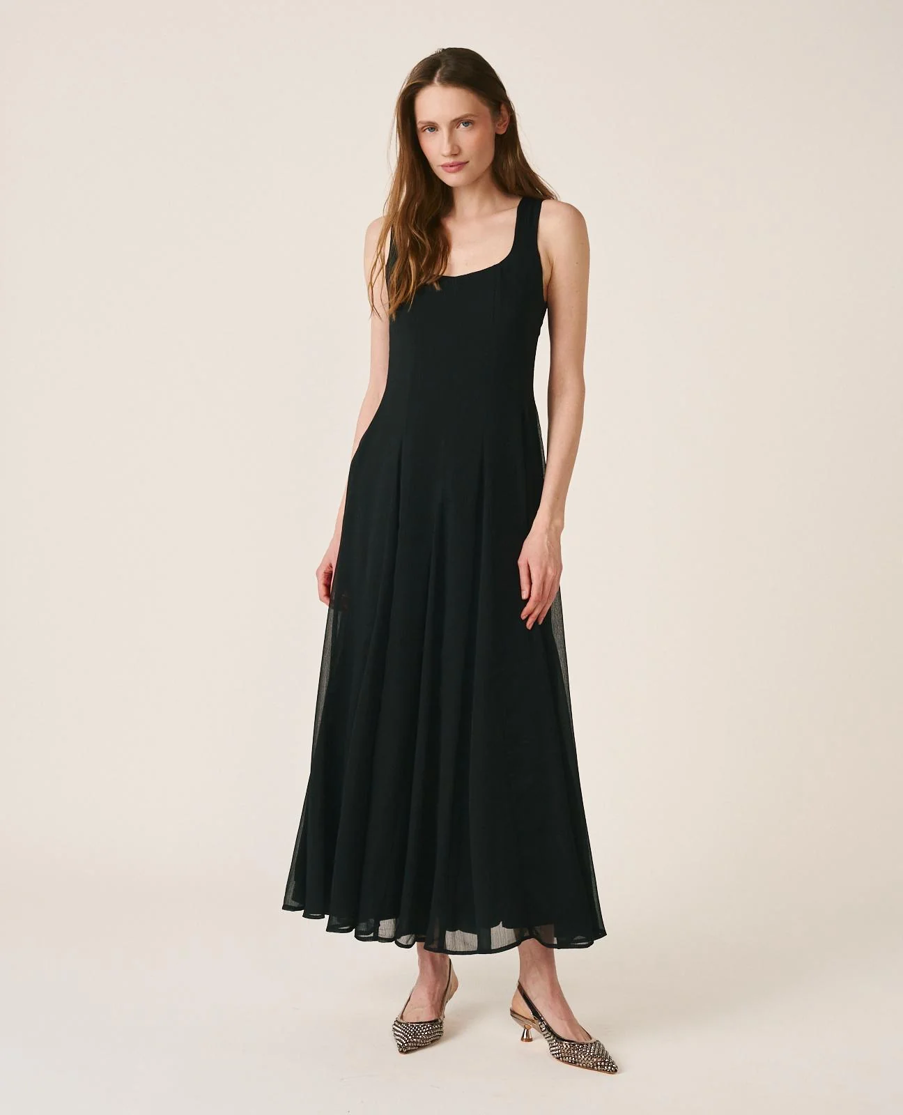 VESTIDO MIDI GASA
