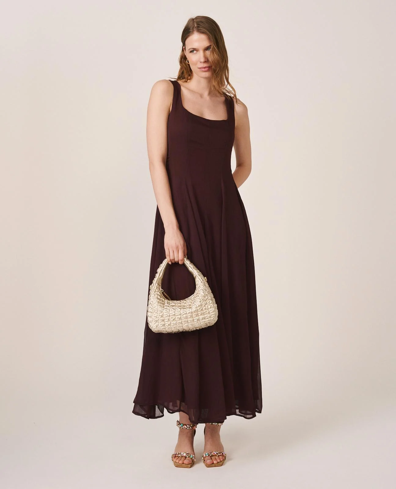 VESTIDO MIDI GASA - Image 3