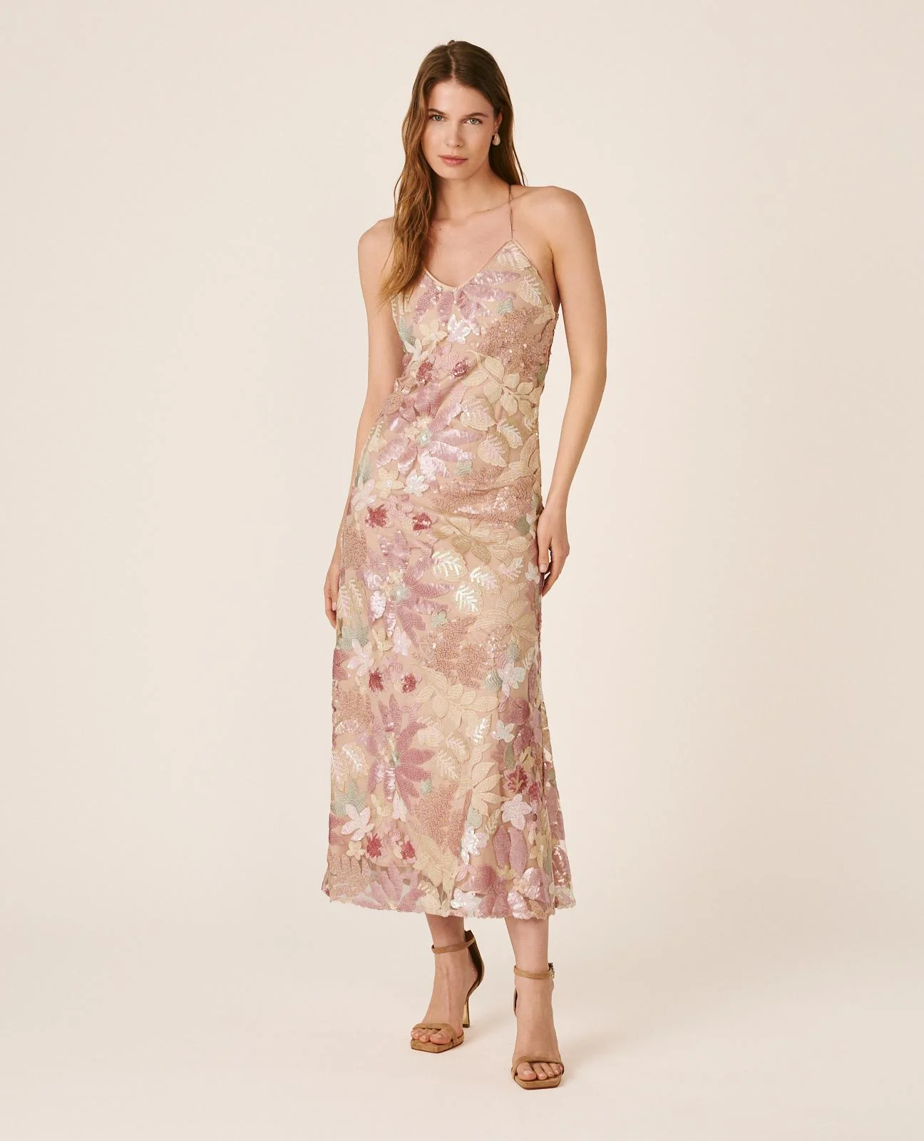 VESTIDO MIDI LENTEJUELAS