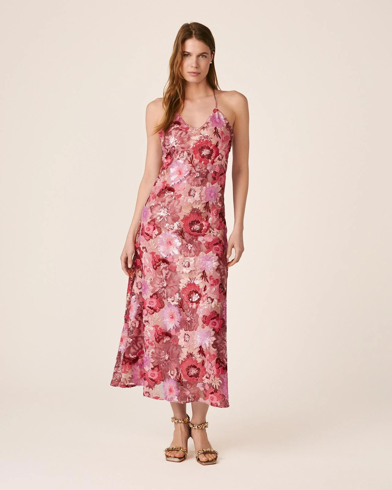 VESTIDO MIDI LENTEJUELAS