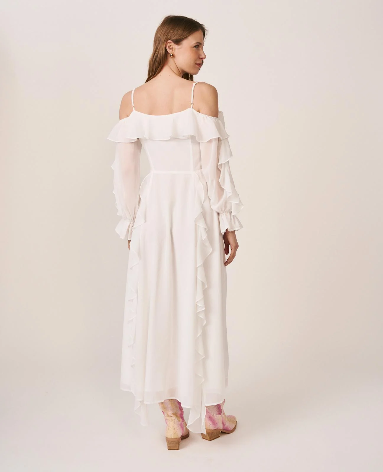VESTIDO MIDI MANGA LARGA - Image 8