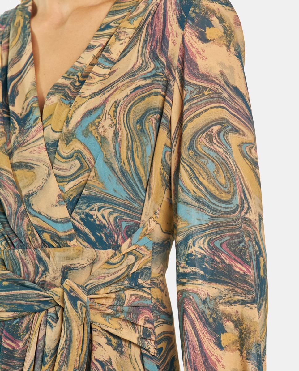 VESTIDO MIDI NUDO ESTAMPADO - Image 4