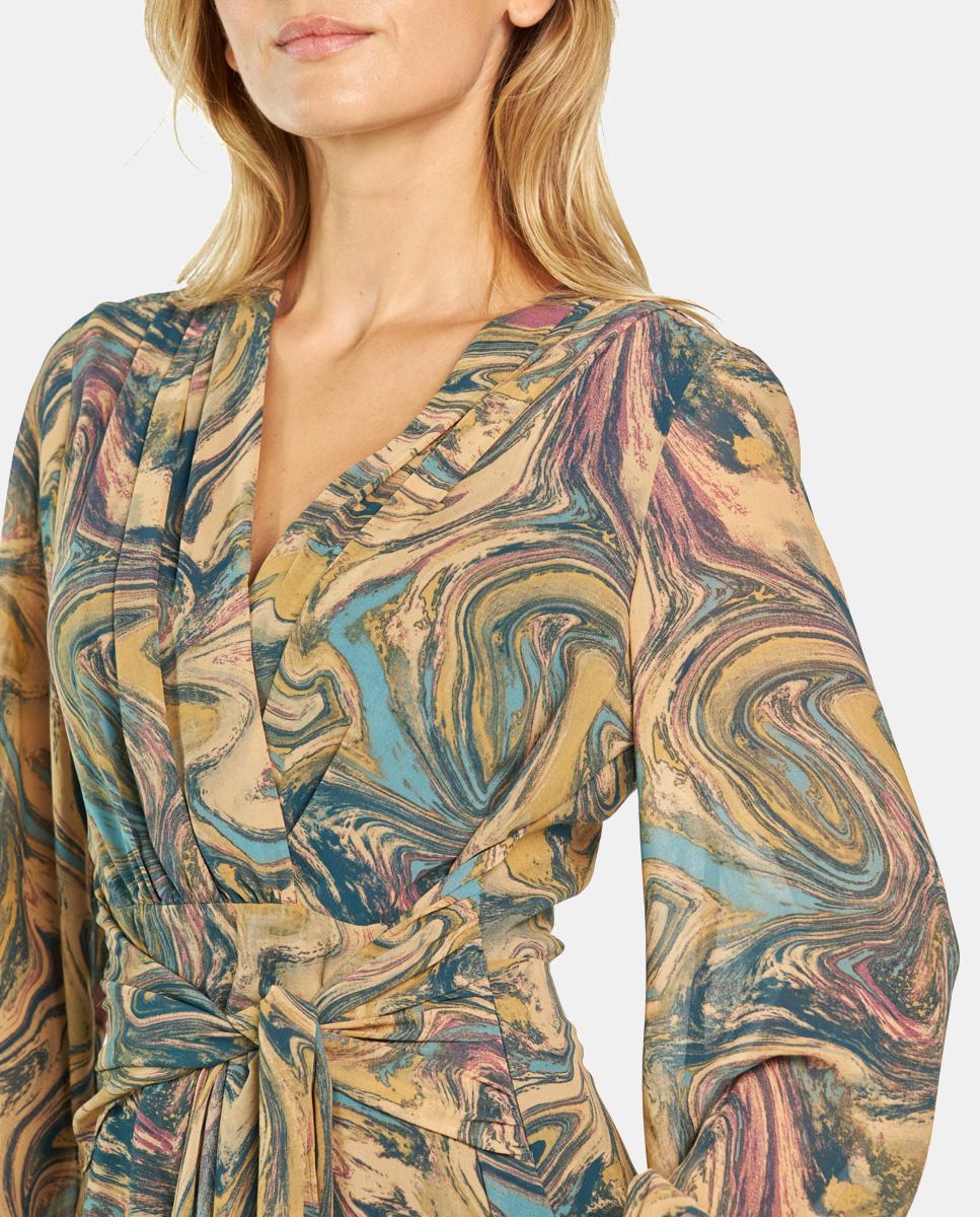 VESTIDO MIDI NUDO ESTAMPADO - Image 5