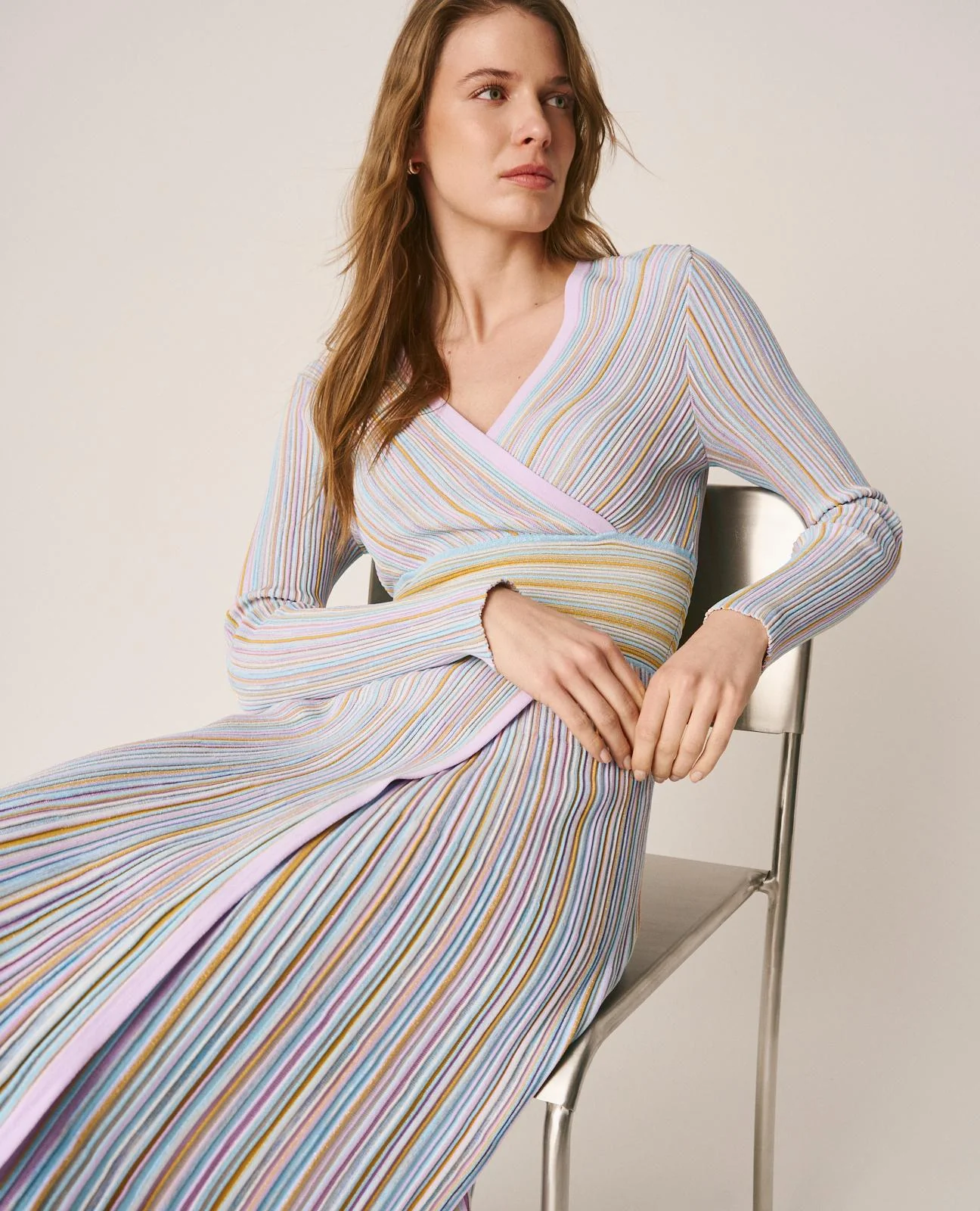 VESTIDO MIDI RAYADO - Image 3