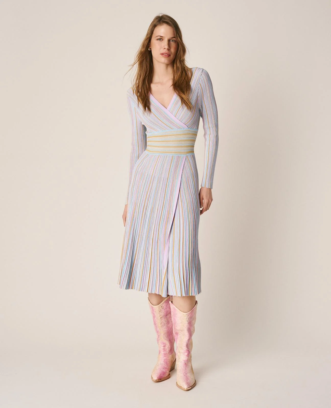 VESTIDO MIDI RAYADO - Image 5