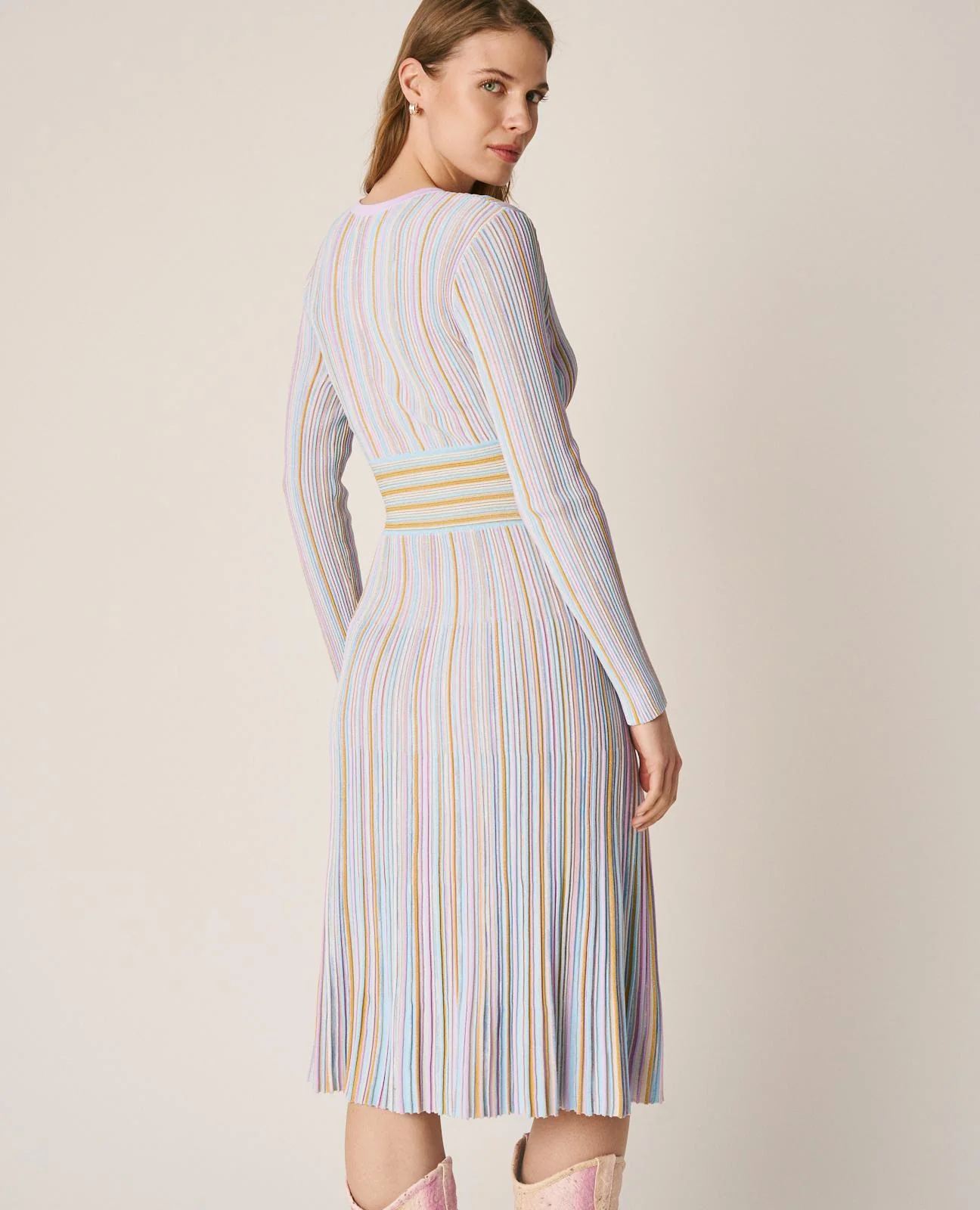 VESTIDO MIDI RAYADO - Image 7