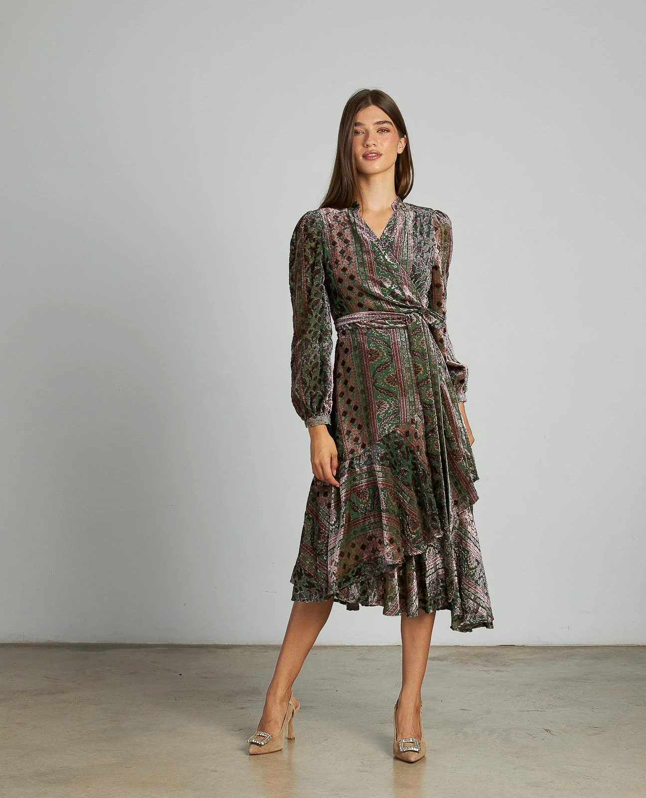 VESTIDO MIDI TERCIOPELO - Image 3