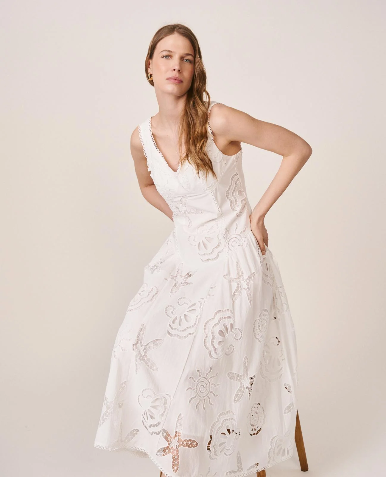 VESTIDO MIDI TIRANTES - Image 6