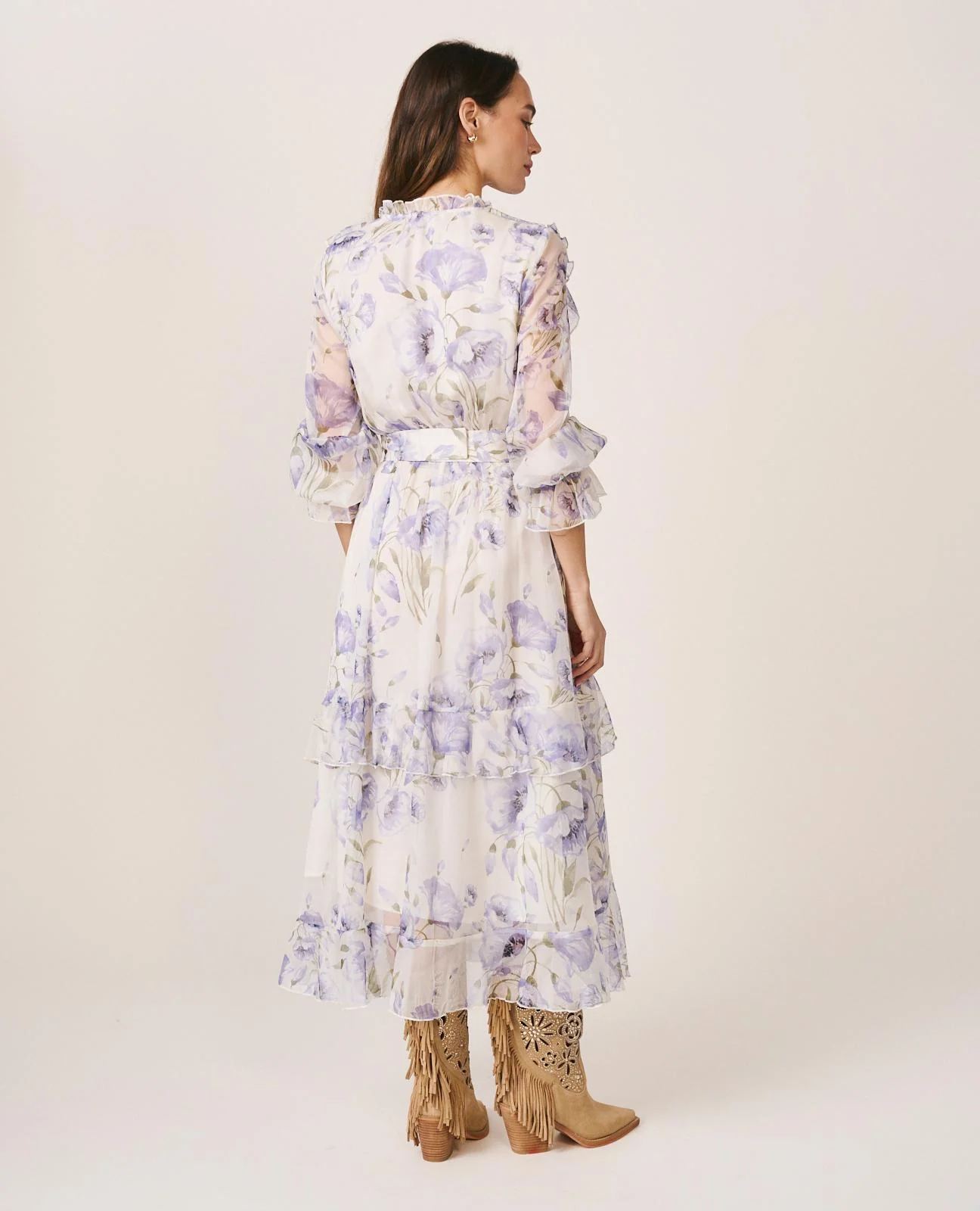 VESTIDO MIDI VOLANTES - Image 8