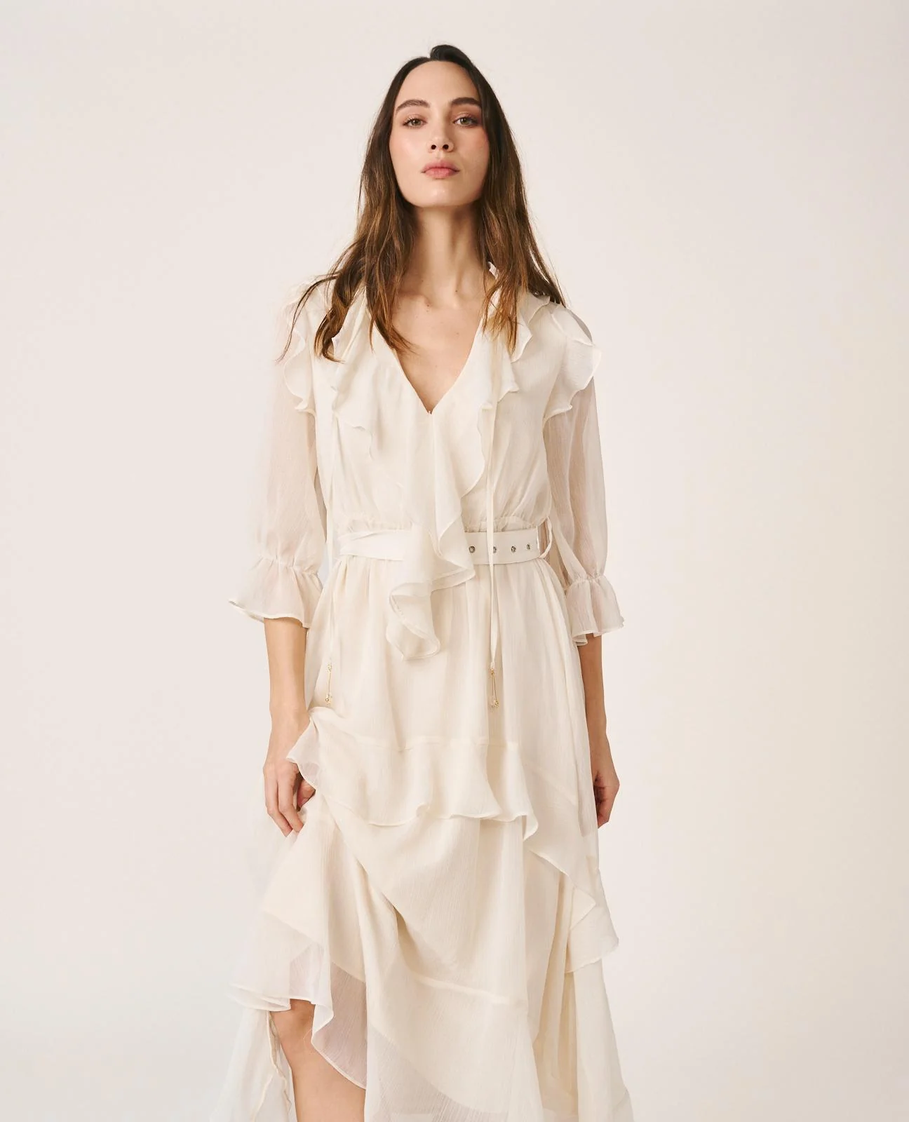 VESTIDO MIDI VOLANTES - Image 3