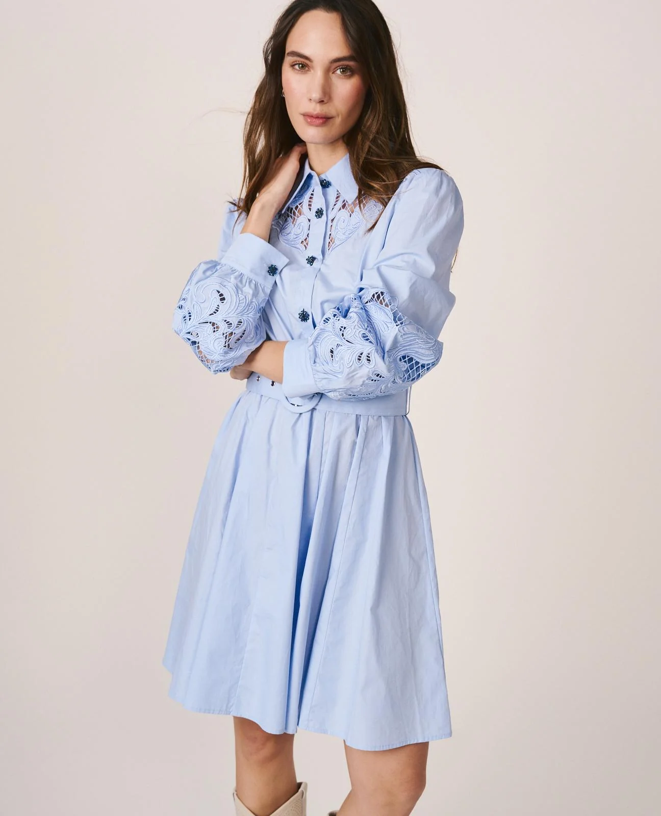 VESTIDO POPELÍN ALGODÓN