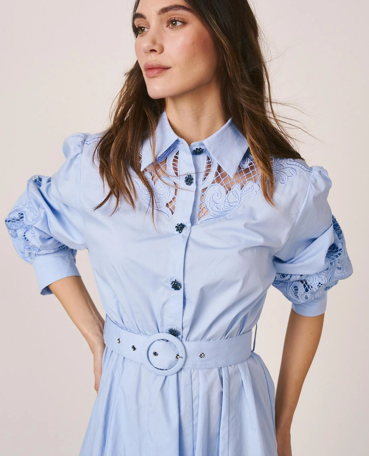 VESTIDO POPELÍN ALGODÓN - Image 3