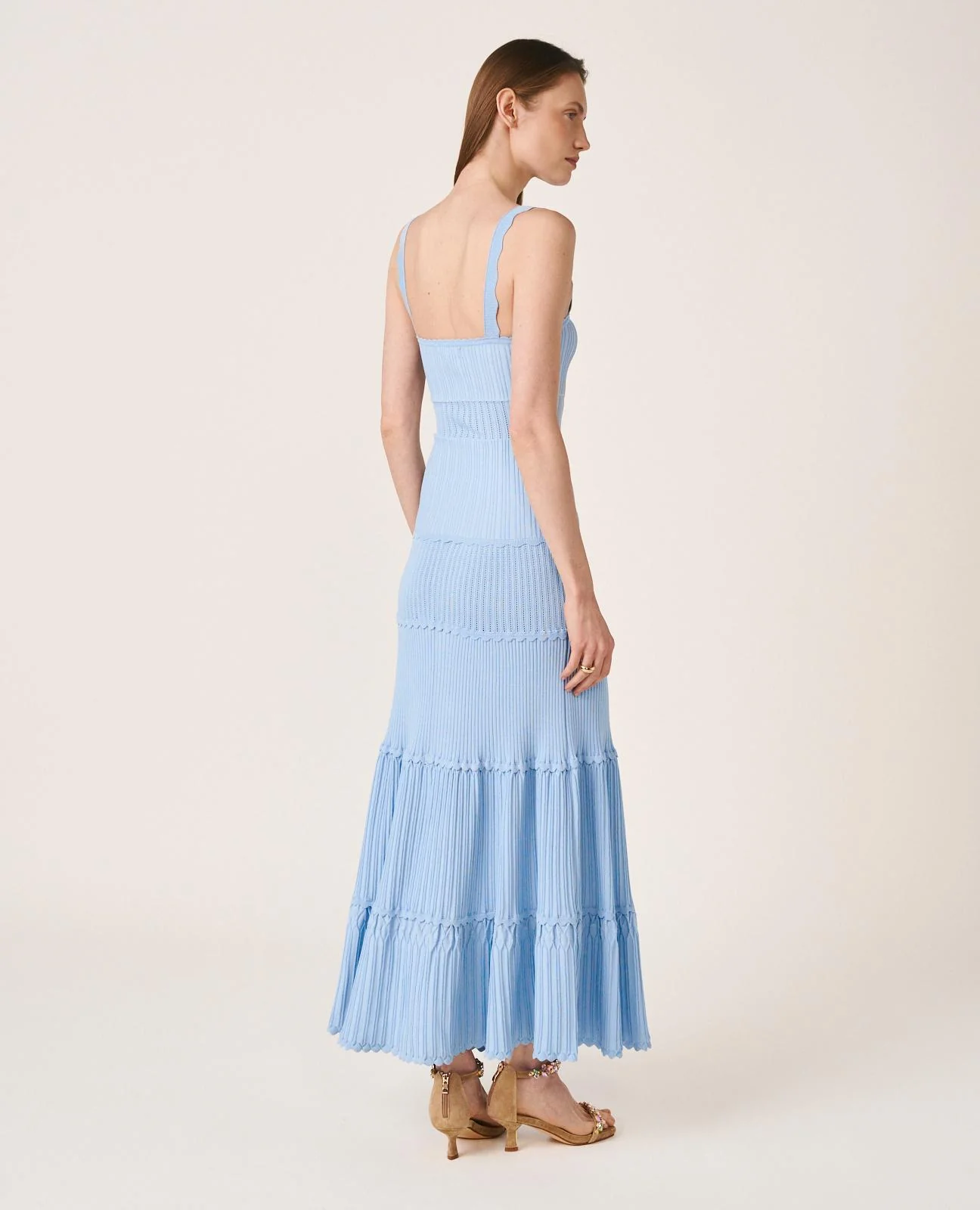 VESTIDO PUNTO MIDI AJUSTADO - Image 8