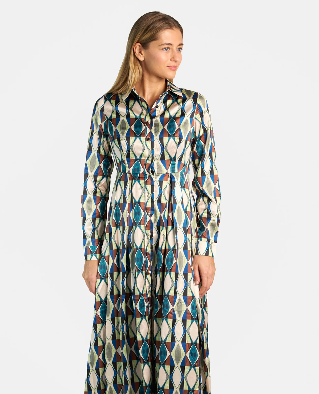 VESTIDO SATINADO ESTAMPADO - Image 2