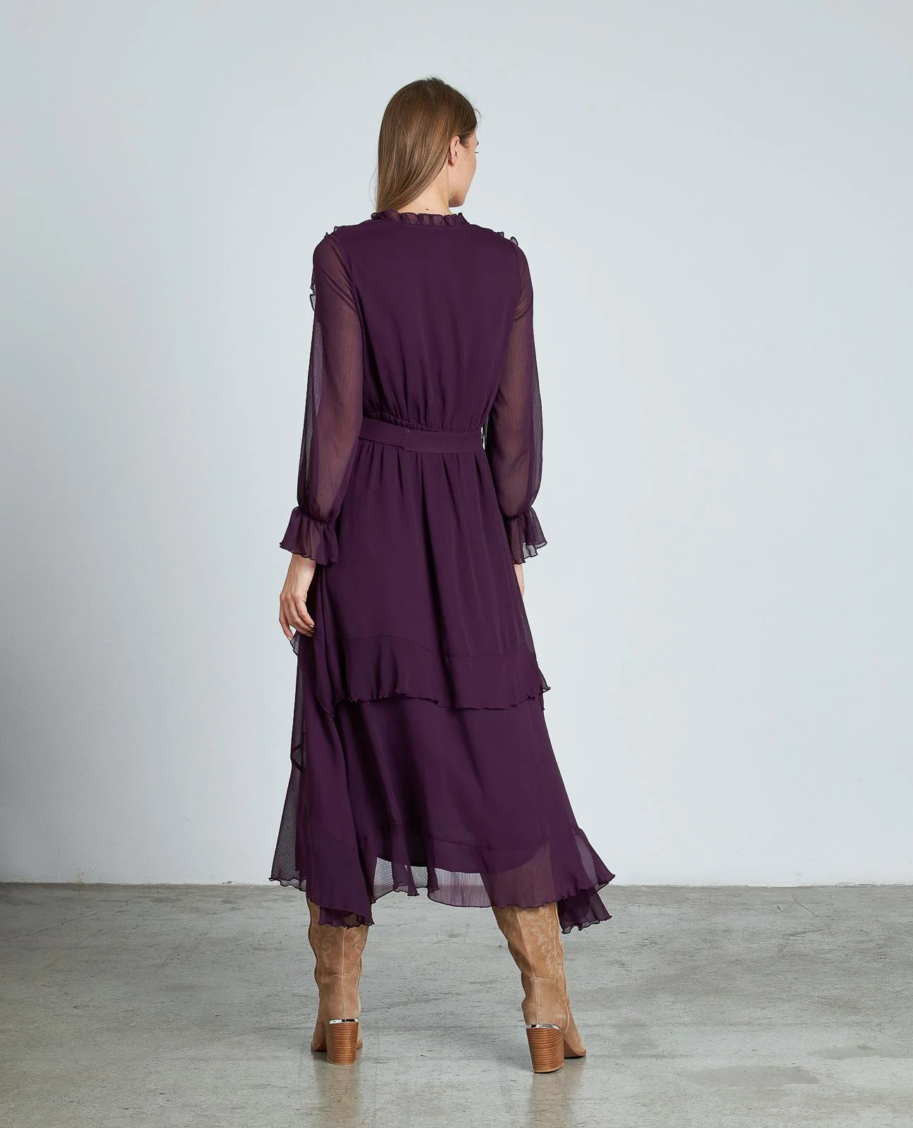 VESTIDO VOLANTES CINTURÓN - Image 8