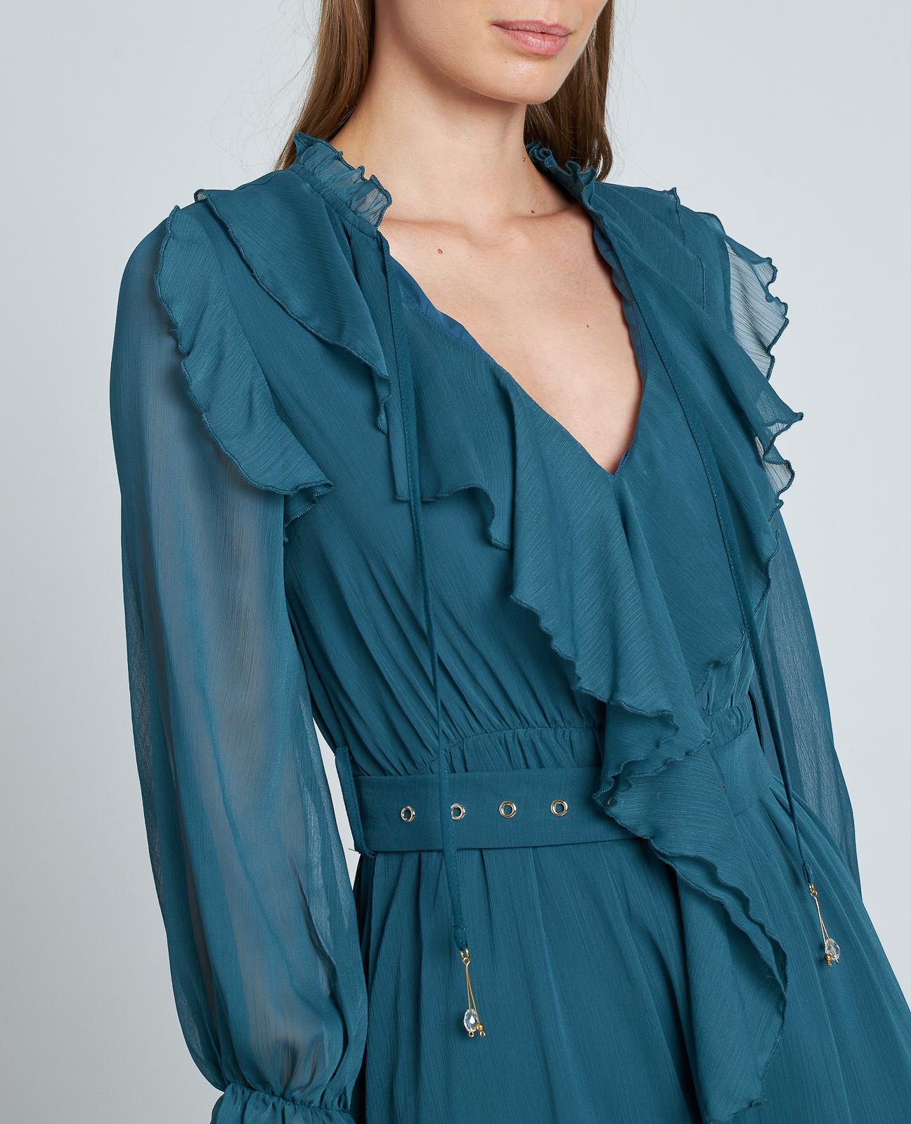 VESTIDO VOLANTES CINTURÓN - Image 4