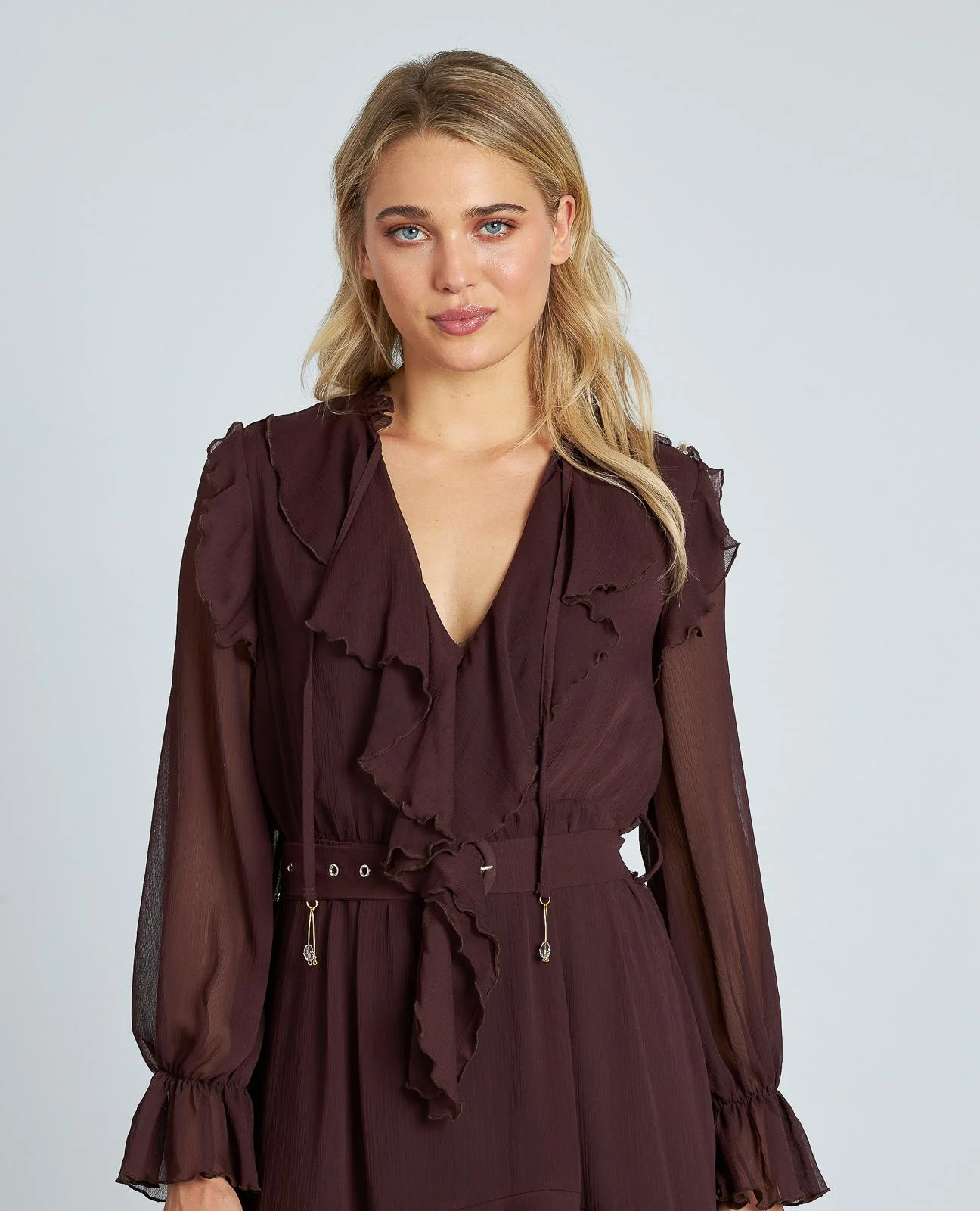 VESTIDO VOLANTES CINTURÓN - Image 3