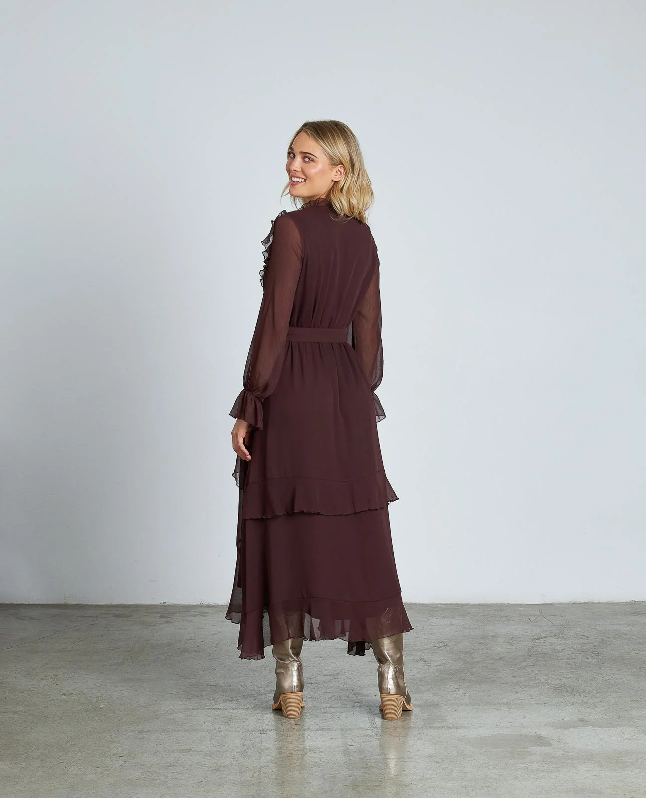 VESTIDO VOLANTES CINTURÓN - Image 8